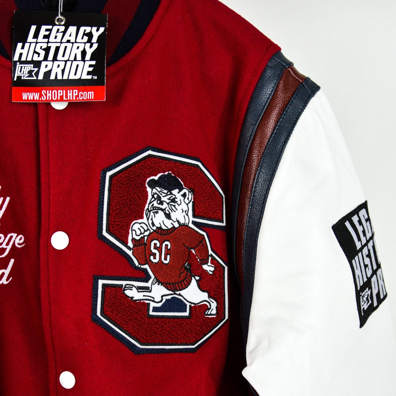 Motto 2.0 Ball and Parlay Red Tuskegee University Varsity Jacket