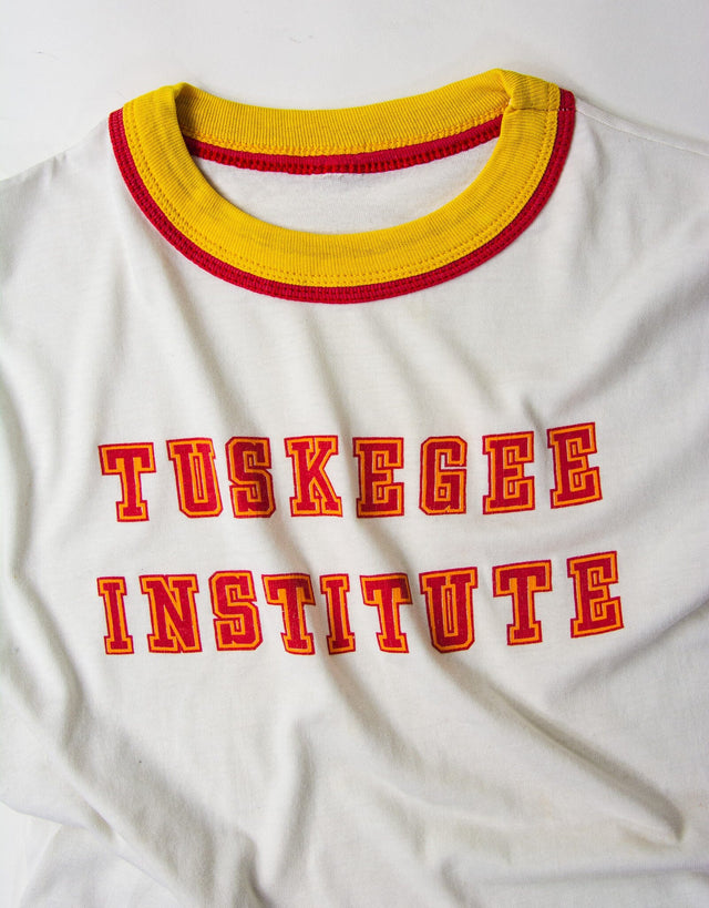 {Vintage/Used} RARE 70s 'Tuskegee Institute' HBCU Ringer Tee