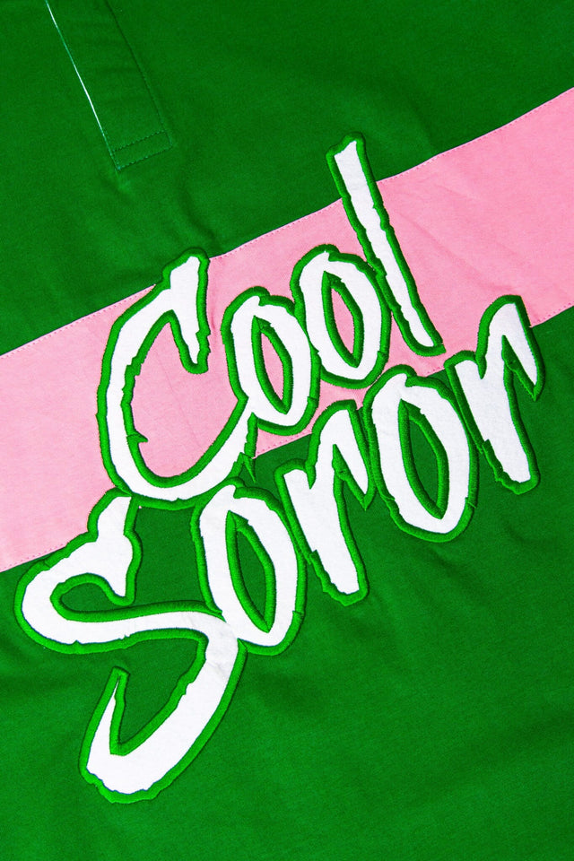 COOL SOROR Pink Rugby by Rashan Ali