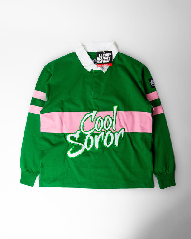 COOL SOROR Pink Rugby by Rashan Ali