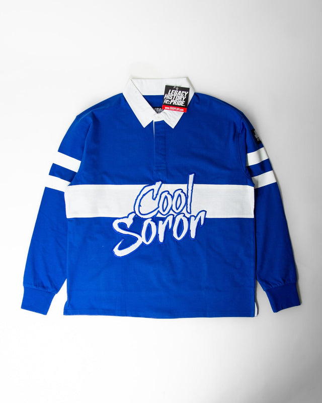 COOL SOROR BLUE Rugby by Rashan Ali